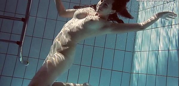  Another action with Sima Lastova in the pool